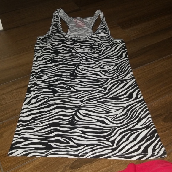 Zebra tank top Razer back stretchy long nice💖👍 - Picture 1 of 1